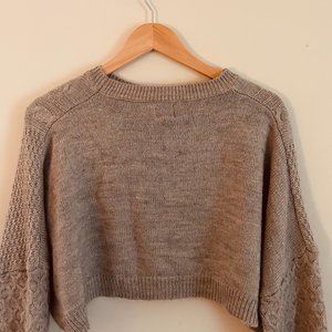Grey Small/Cropped Princess Polly Sweater